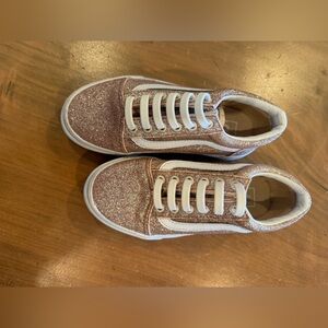 NEW Vans Sparkly Pink Kids Sneakers